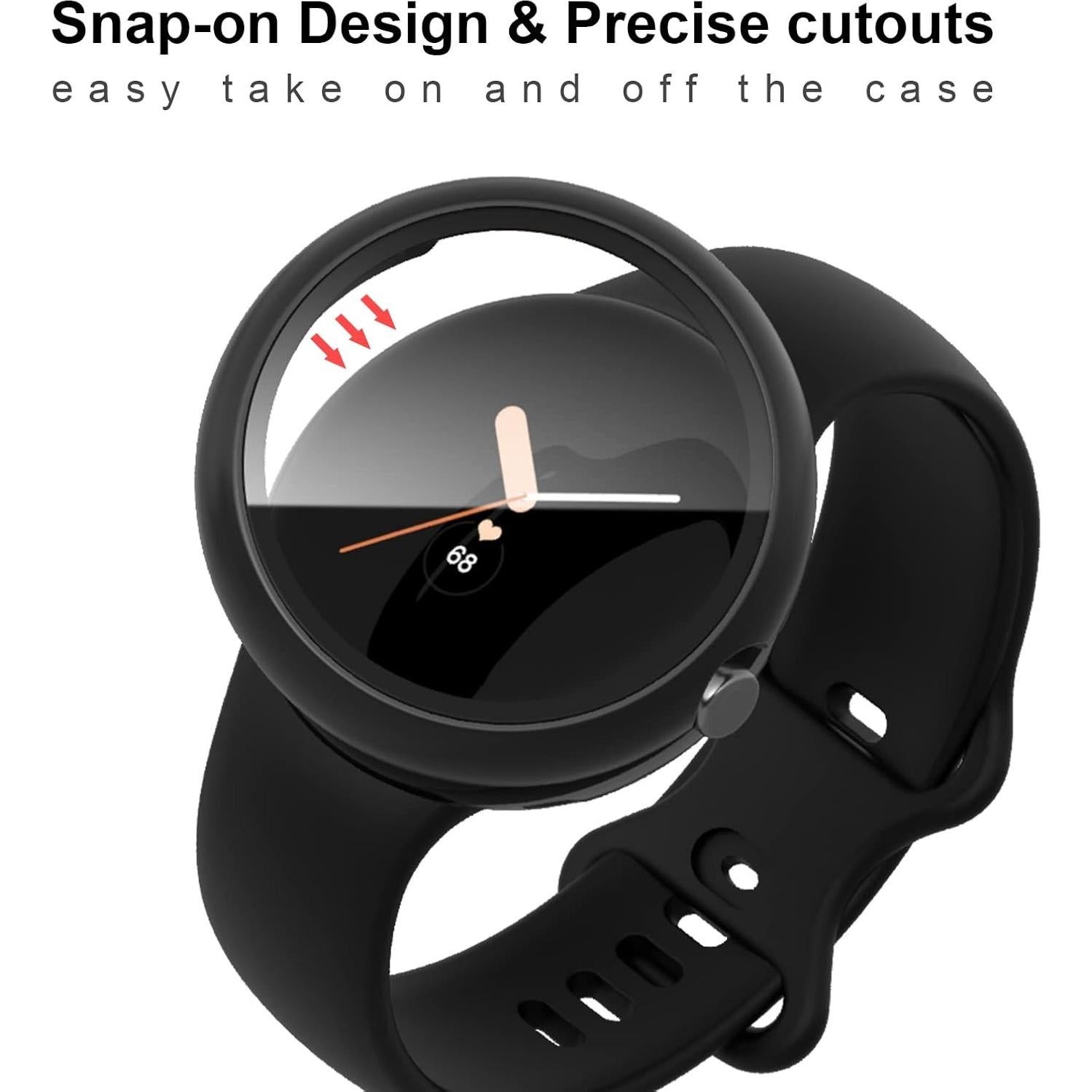 Funda HASDON para Google Pixel Watch 2 con Protector de Pantalla