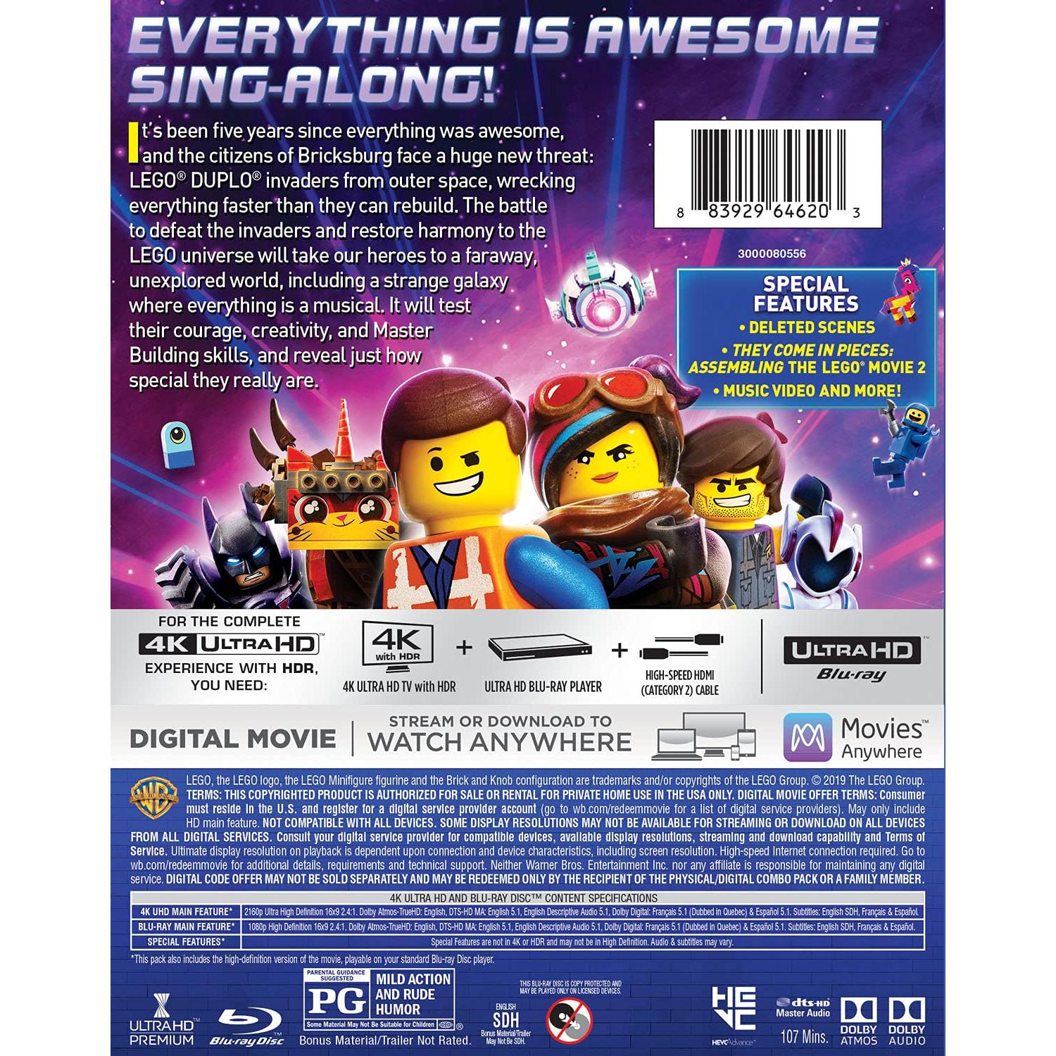 Película LEGO 2: La Segunda Parte 4K Ultra HD + Blu-ray