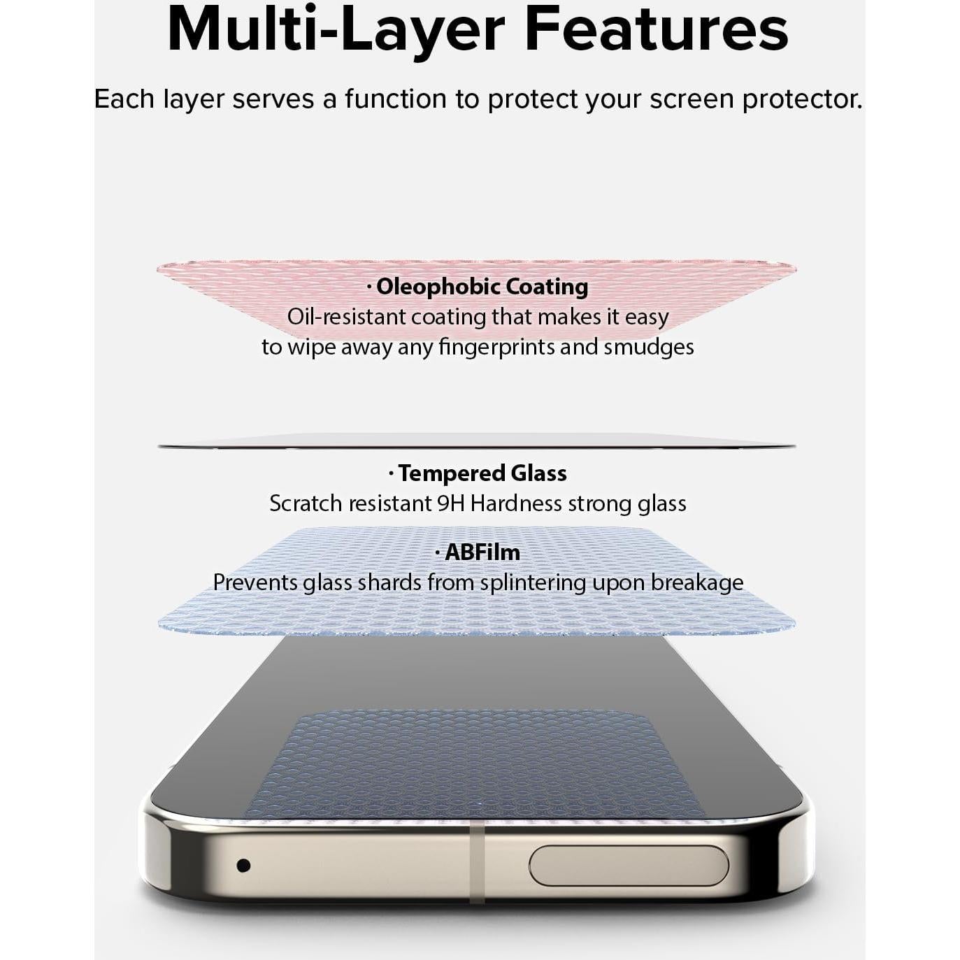 Protector de Pantalla Vidrio Templado Ringke Easy Slide 9H - 2 Unidades