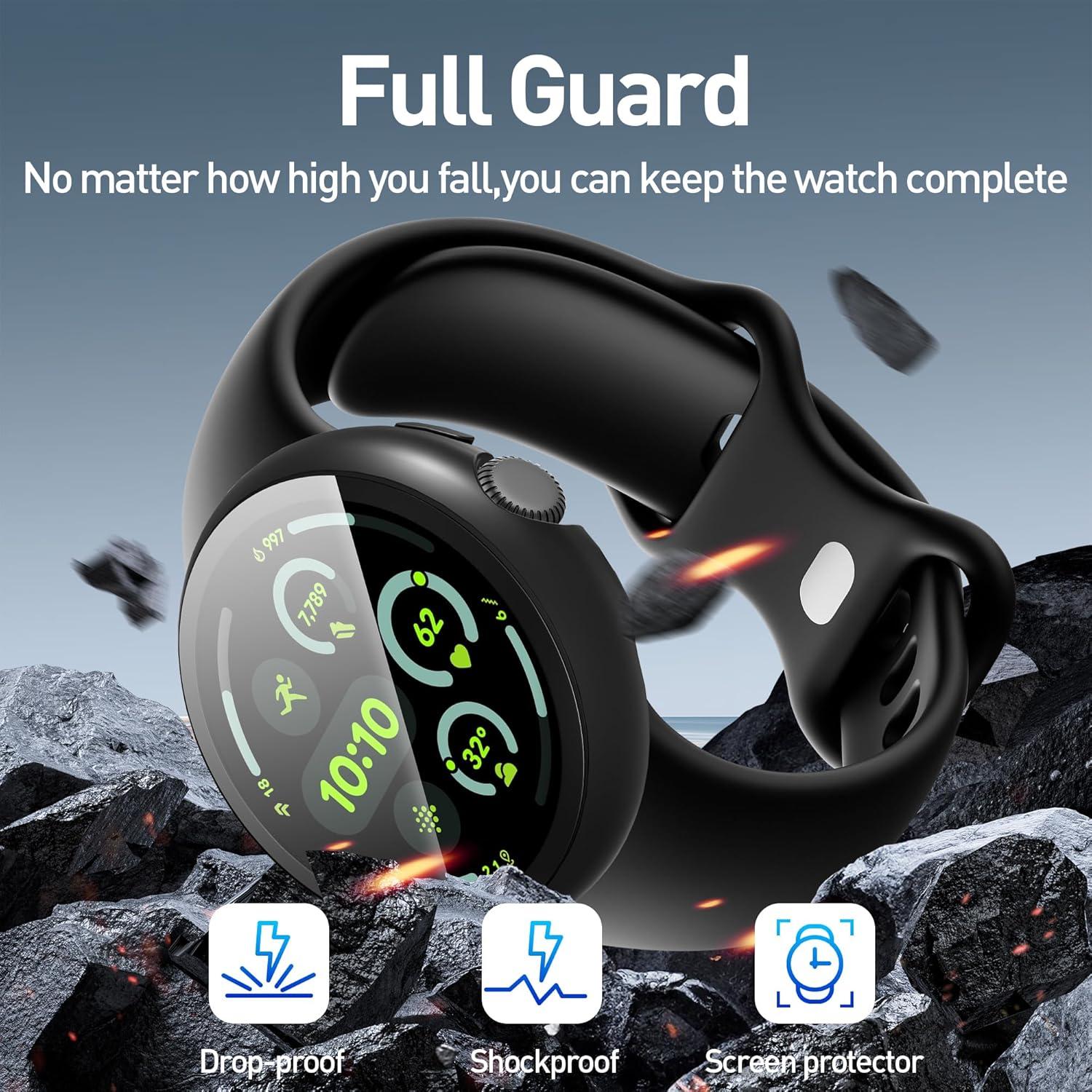 Funda Protectora Suoman para Google Pixel Watch 3 45mm - 4-Pack