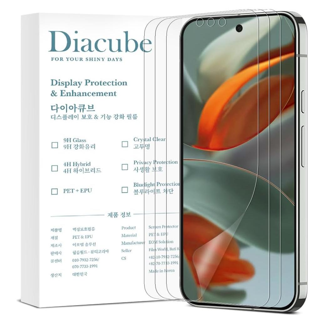 Protector de Pantalla Mate Antirreflejo DIACUBE para Google Pixel 9 Pro - 3 Pack