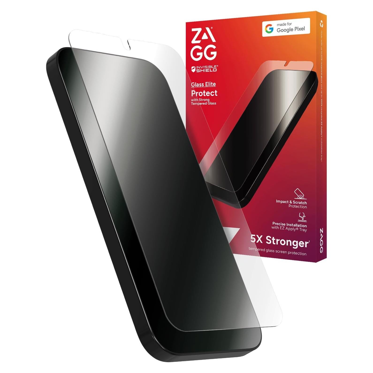 Protector de Pantalla ZAGG Glass Elite para Google Pixel 8a - Vidrio Templado Ultra-Durable