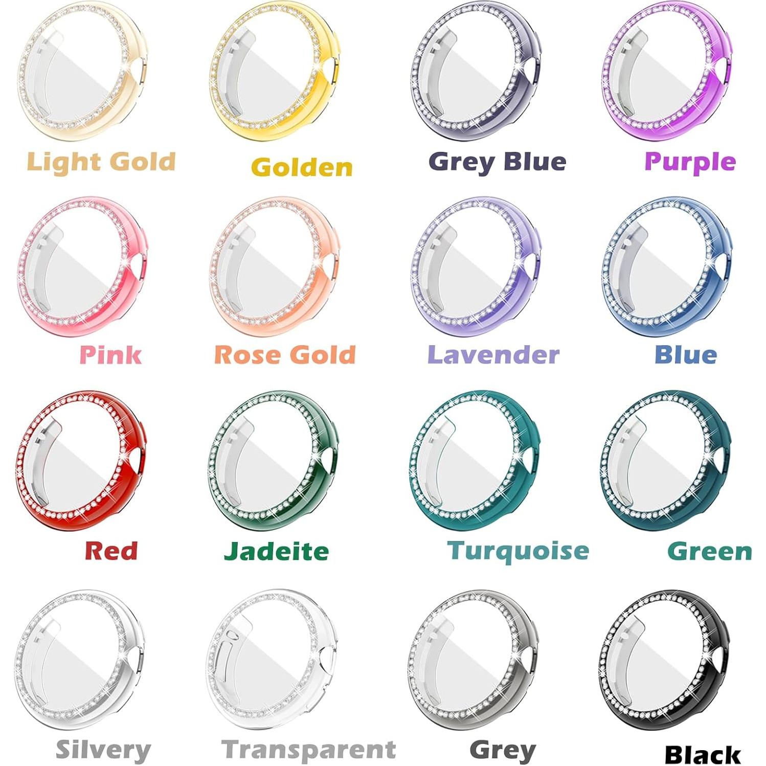 16 Fundas Brillantes YUVIKE para Google Pixel Watch 41mm