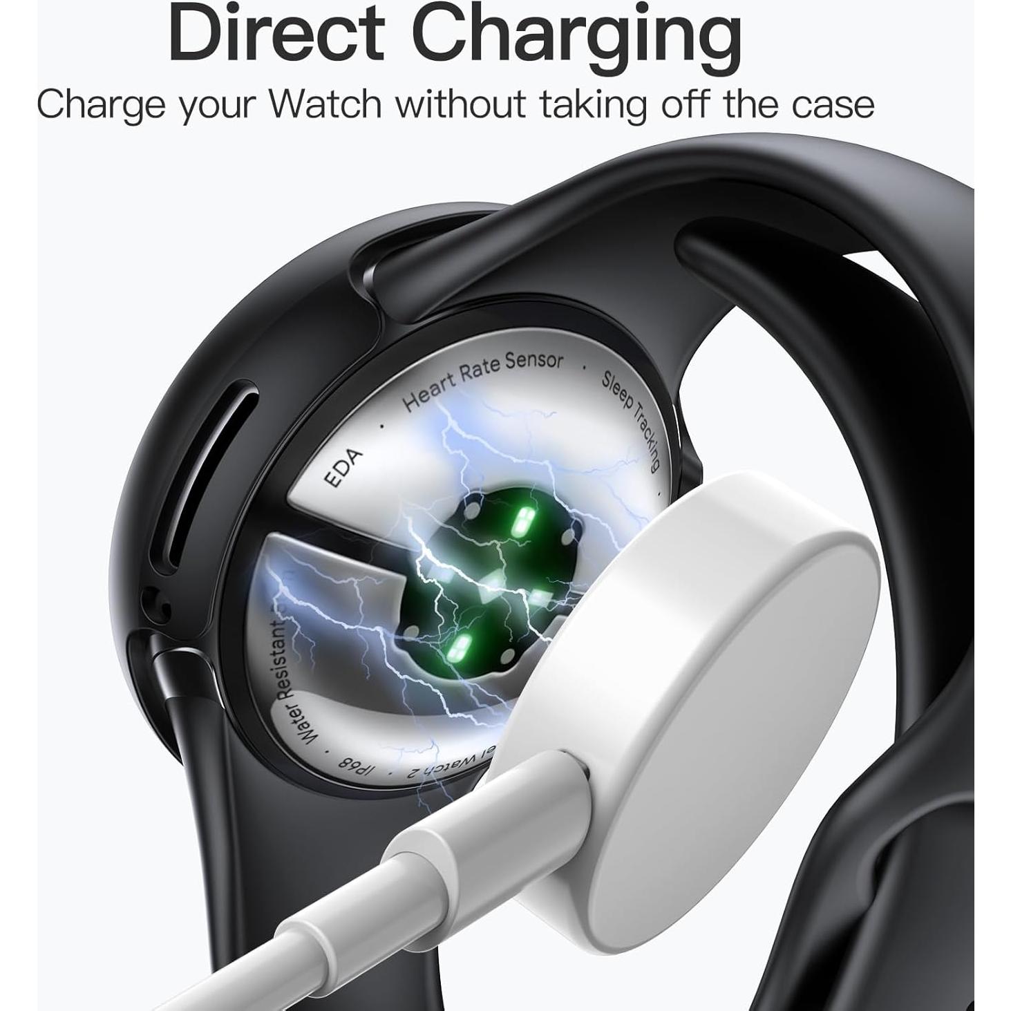 Funda JETech con Protector de Pantalla para Google Pixel Watch 41mm - Paquete de 2