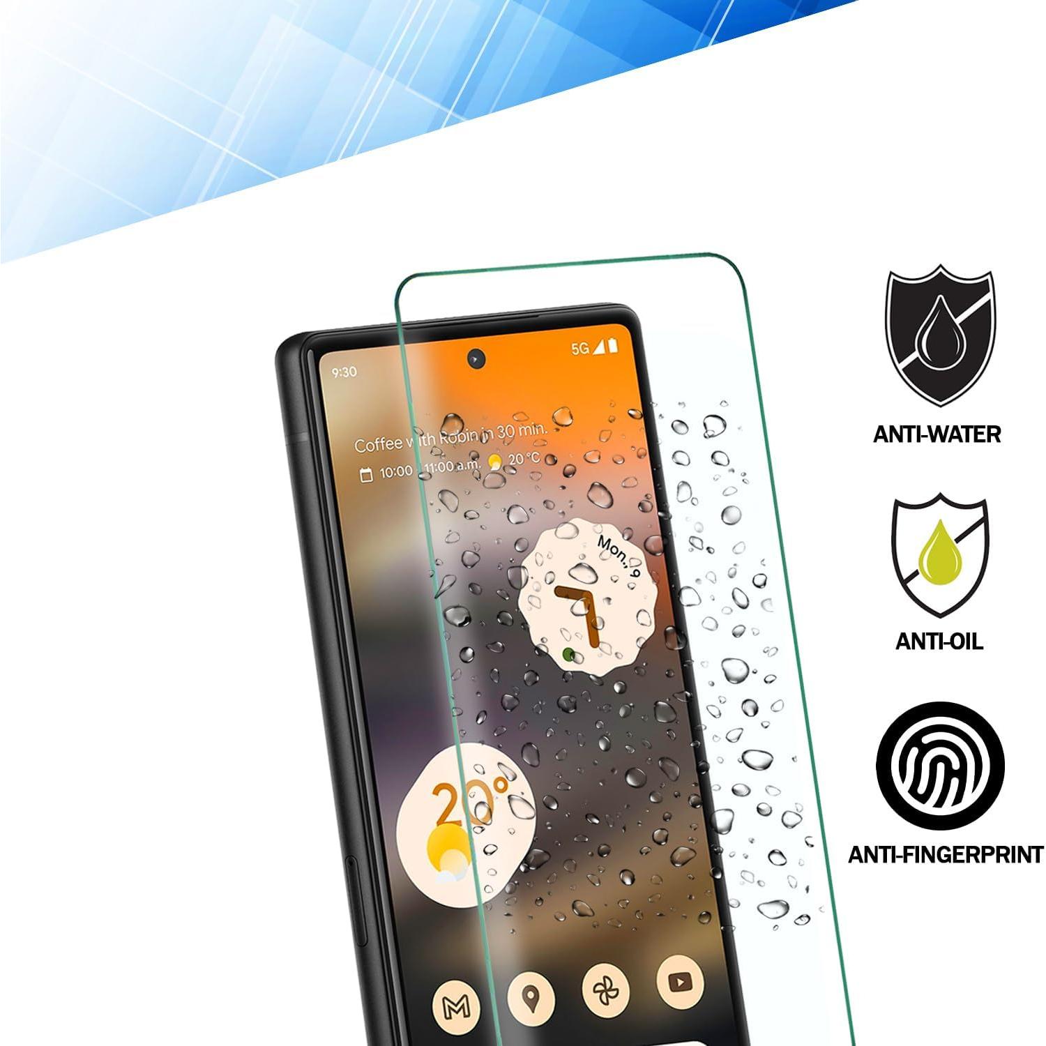 Protector de Pantalla RKINC para Google Pixel 6A - 3 Unidades Vidrio Templado 0.33mm