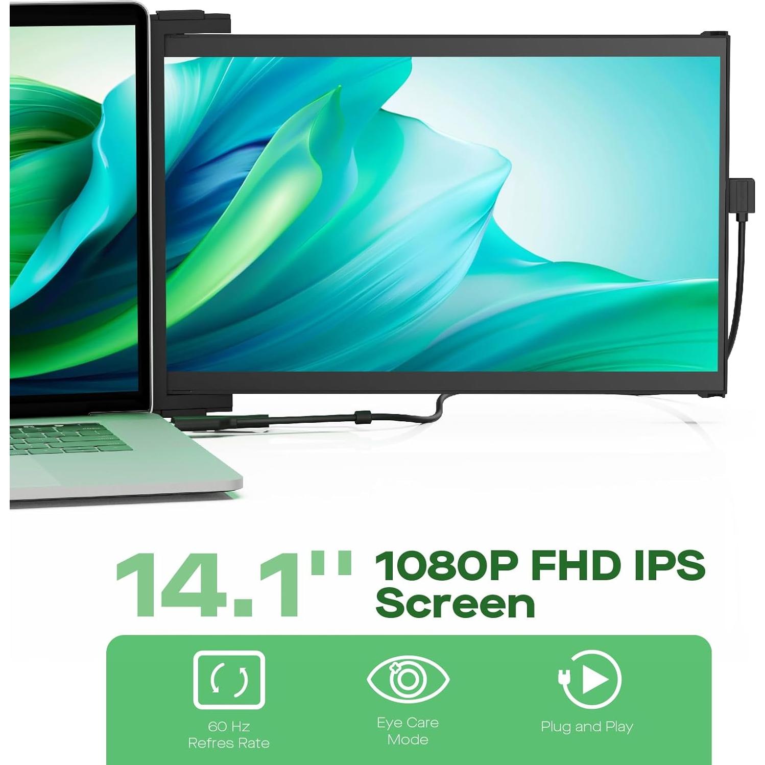 Monitor Portátil Nexus 14.1" HD IPS 1080P USB-C HDMI