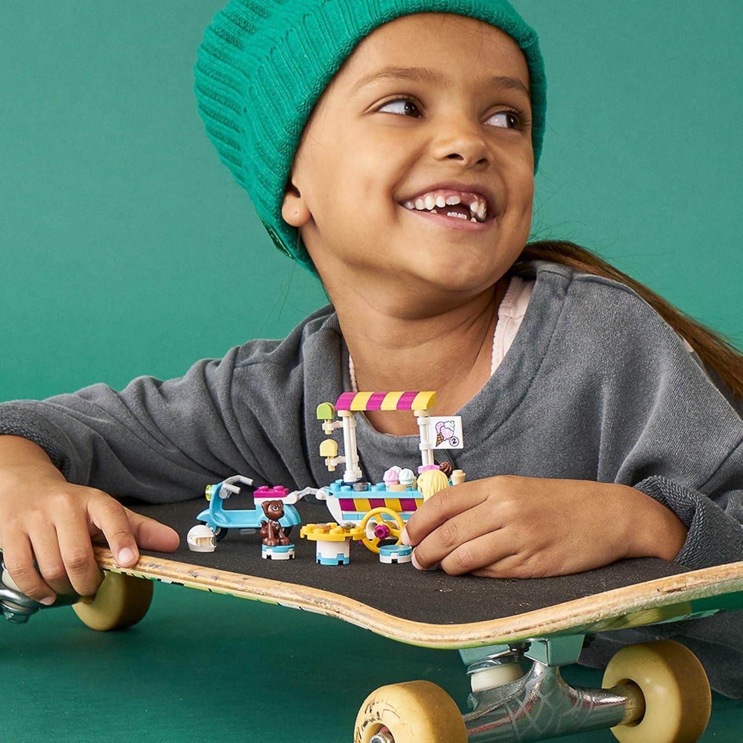 Friends Ice Cream Cart 41389 Building Kit, Featuring Friends Stephanie Mini-Doll, New 2020 (97 Pieces)