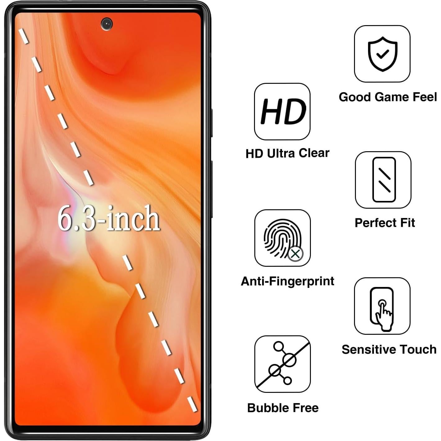 Protector de Pantalla Privado HPTech para Google Pixel 7 Vidrio Templado