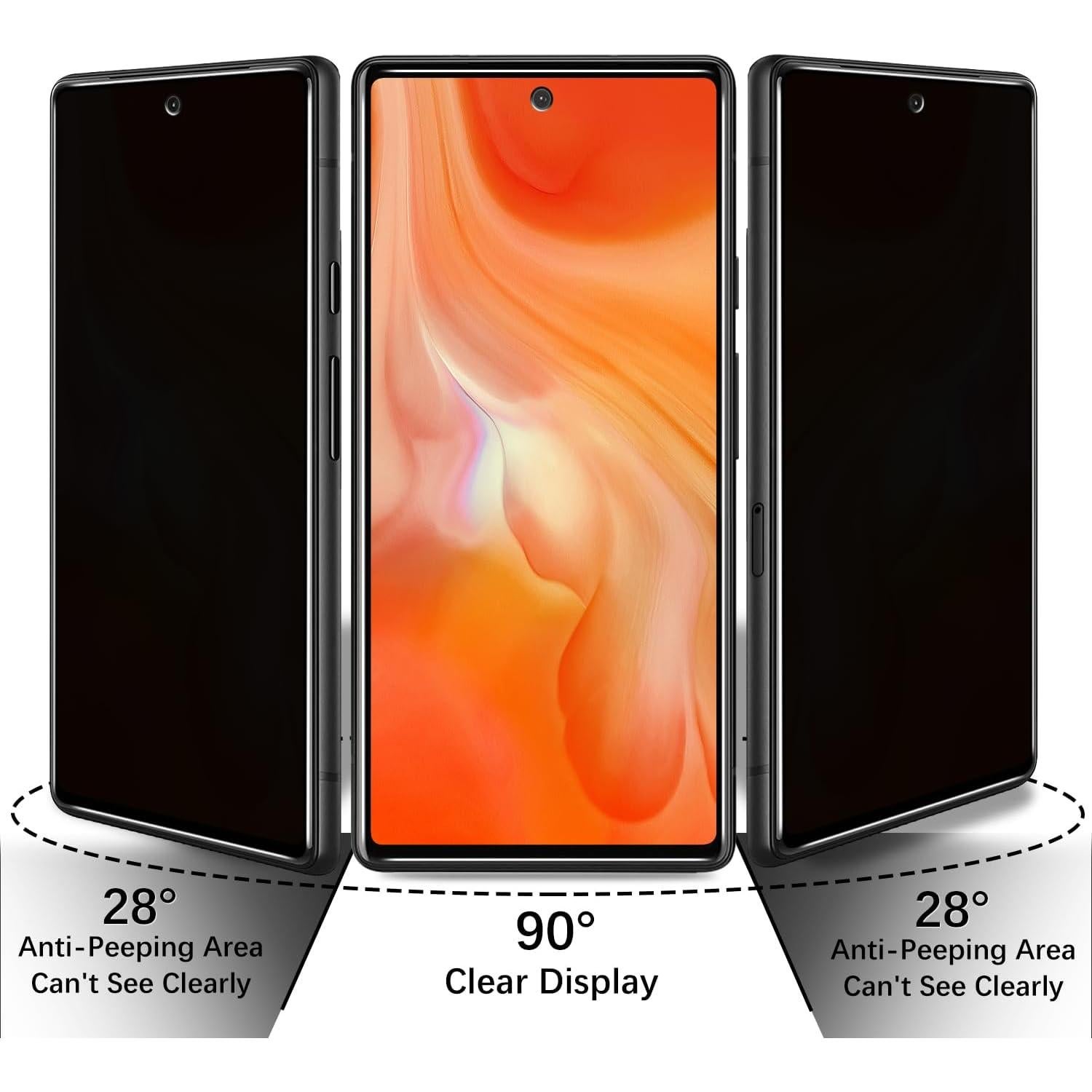 Protector de Pantalla Privado HPTech para Google Pixel 7 Vidrio Templado