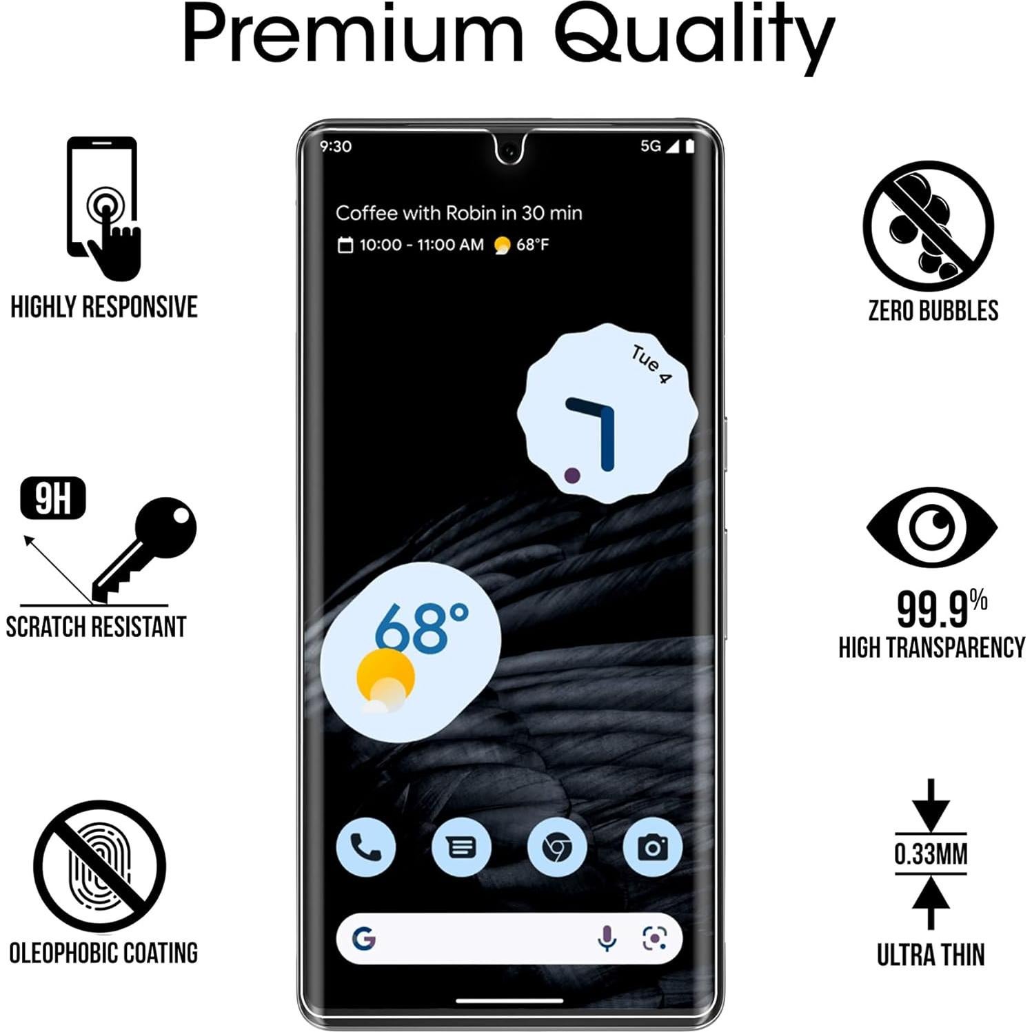 Protector de Pantalla amFilm para Google Pixel 7 Pro - TPU HD