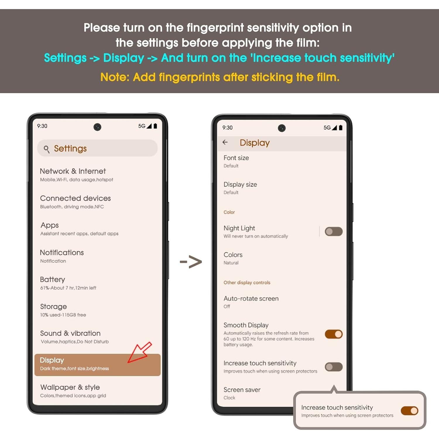 Protector de Pantalla amFilm para Google Pixel 7 Pro - TPU HD