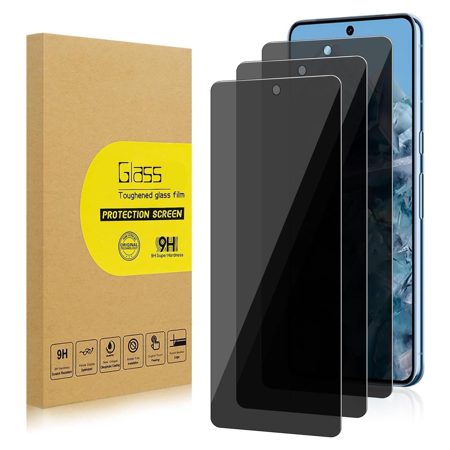 Protector de Pantalla Privado 3 Pack Lokyoo para Google Pixel 8 Pro