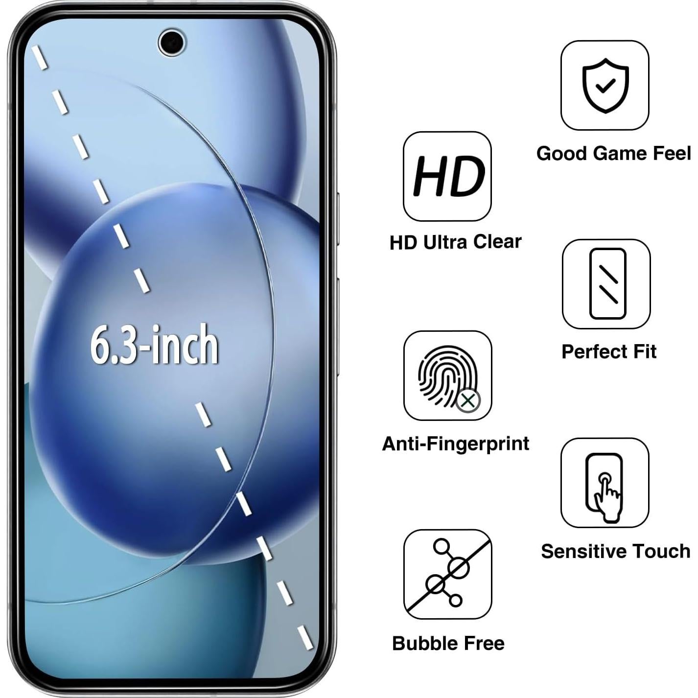 Protector de Pantalla Privado Bencuku para Google Pixel 9A