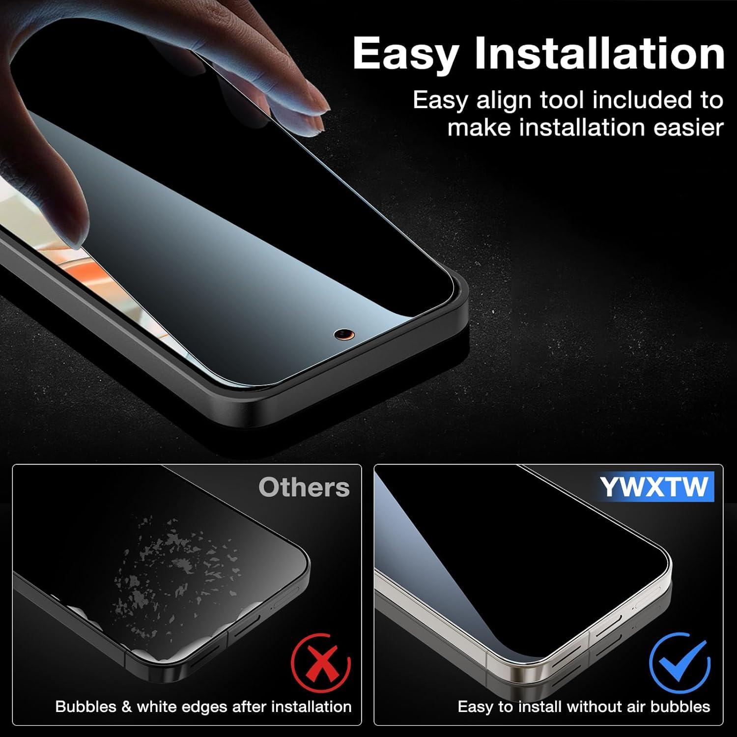 Protector de Pantalla Privado YWXTW para Google Pixel 9 Pro XL