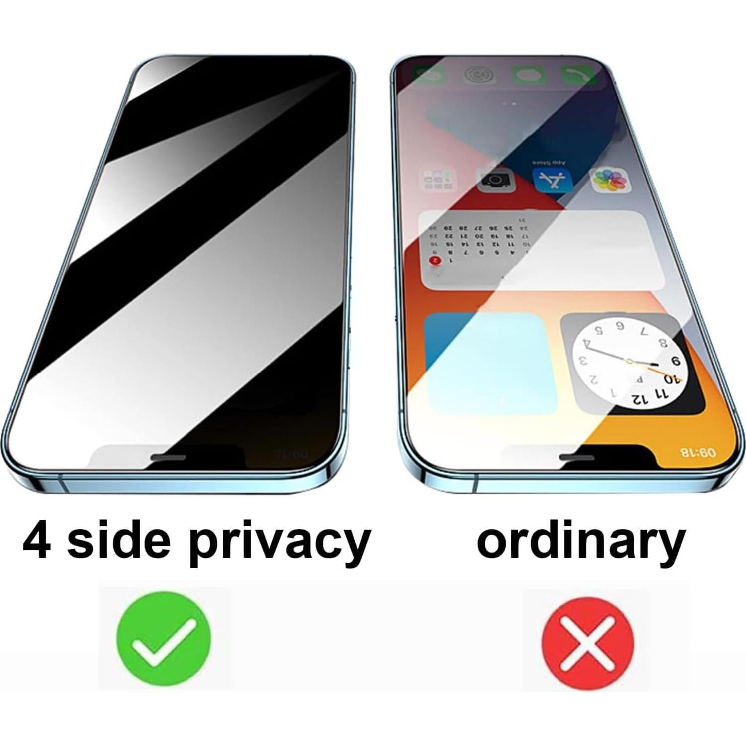 Paquete de 2 Protectores de Pantalla Privados BWEDXEZ 6.3"