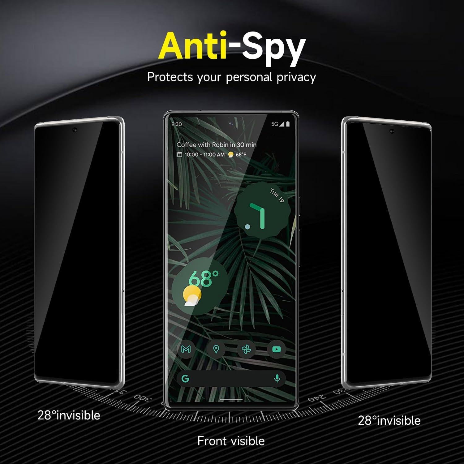 Protector de Pantalla Privado YWXTW para Google Pixel 6 Pro 6.7"