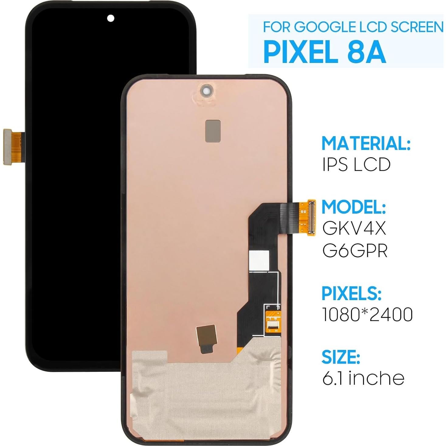 Pantalla LCD Original para Google Pixel 8A GKV4X - 6.1"