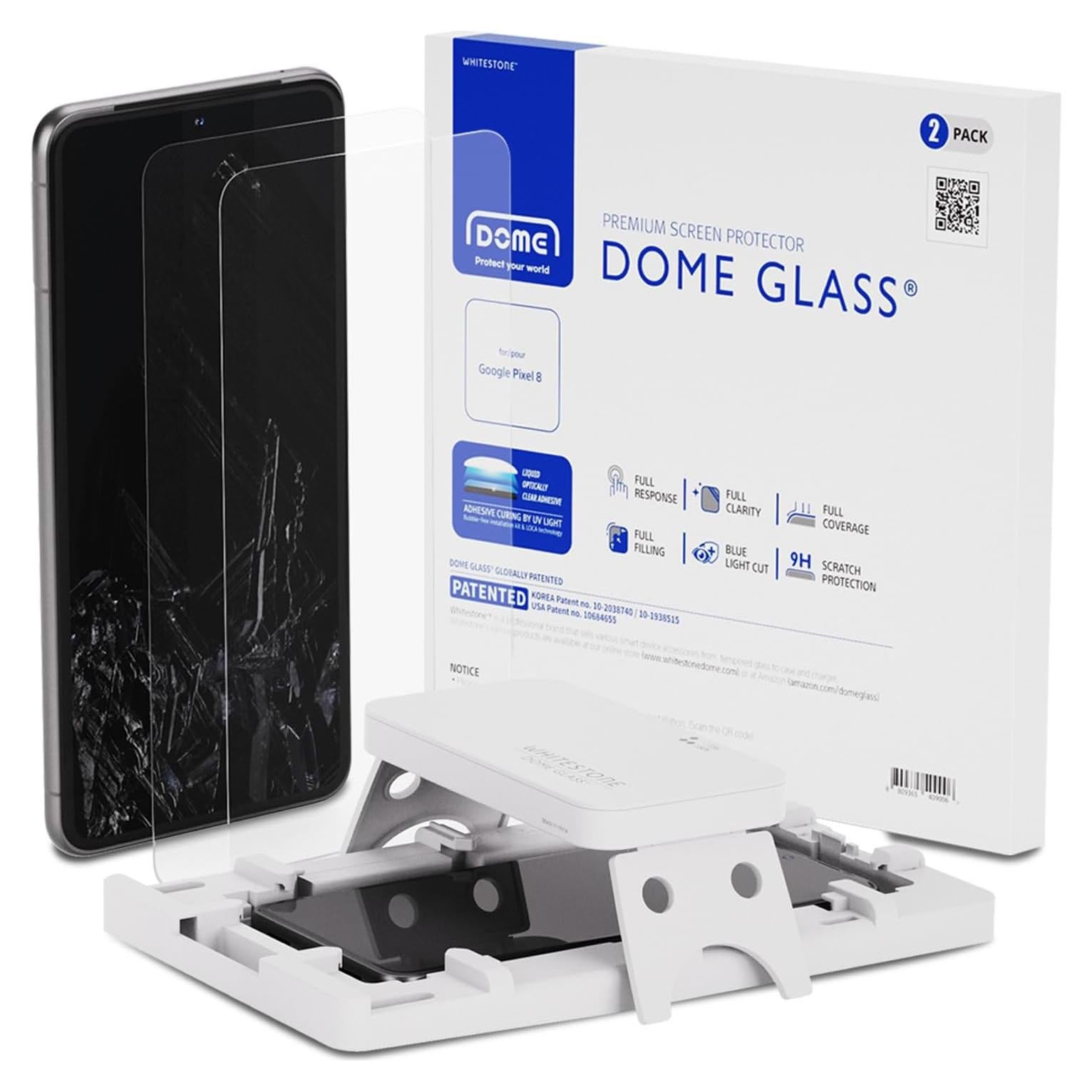 Protector de Pantalla Vidrio Templado Dome Glass para Google Pixel 8 - 2 Pack