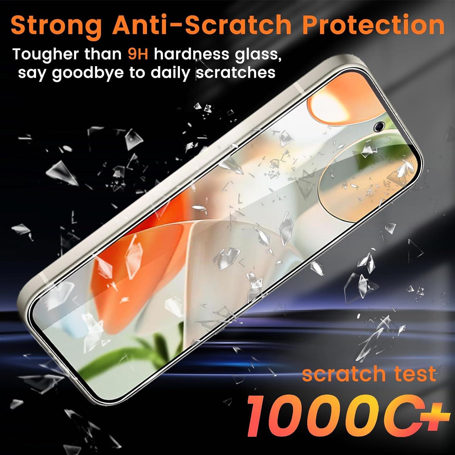 Paquete de 4 Protectores de Pantalla y Lente para Google Pixel 9