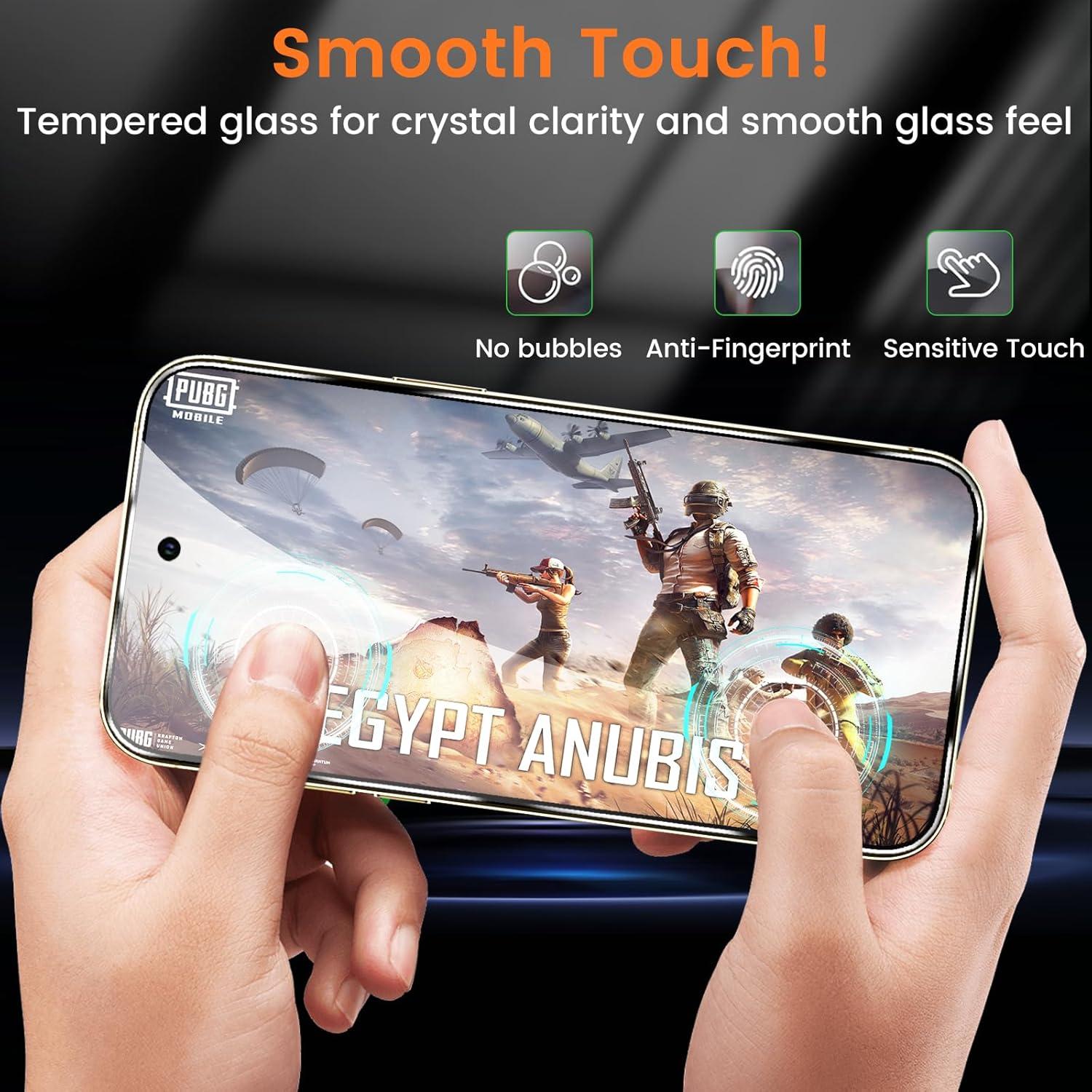 Paquete de 4 Protectores de Pantalla y Lente para Google Pixel 9