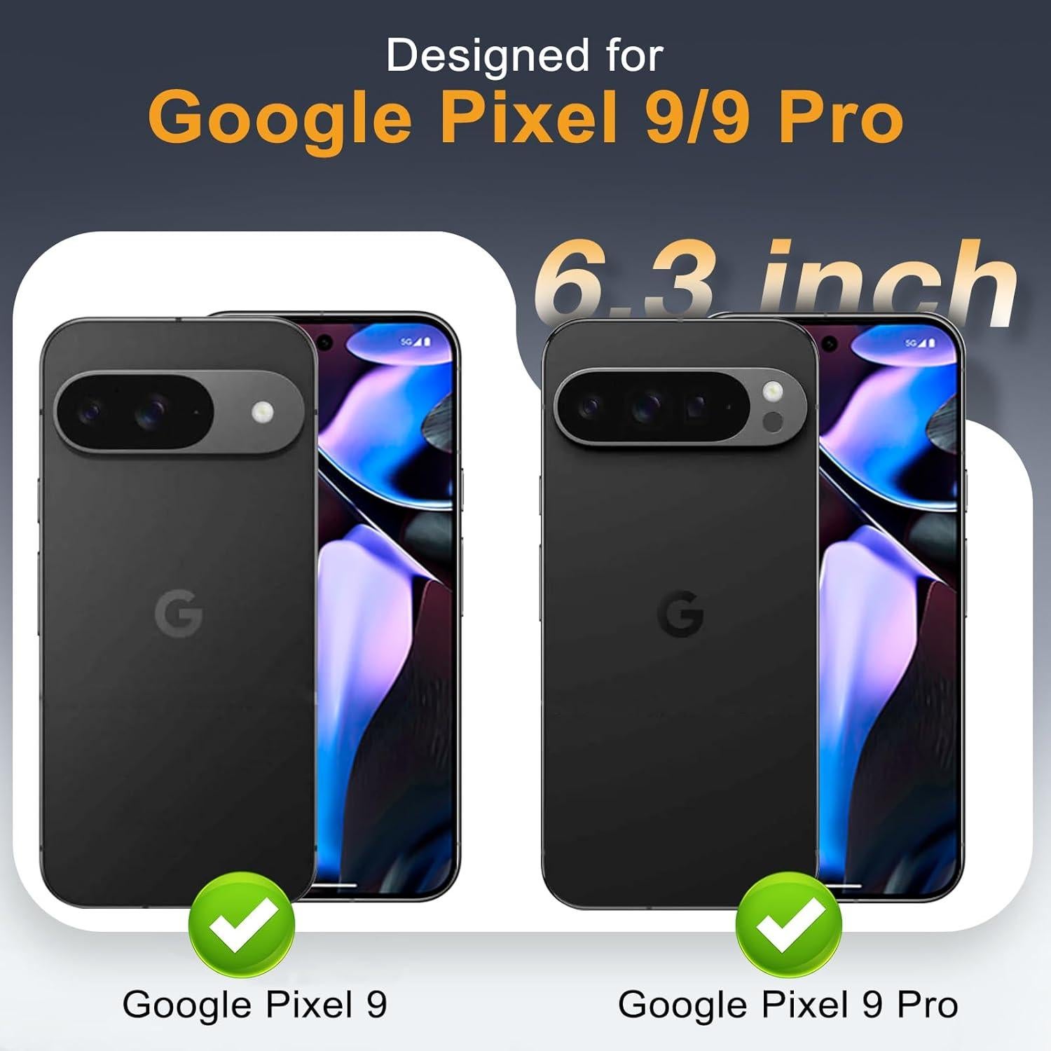 Protector de Pantalla LYWHL para Google Pixel 9/9 Pro - 3 Unidades