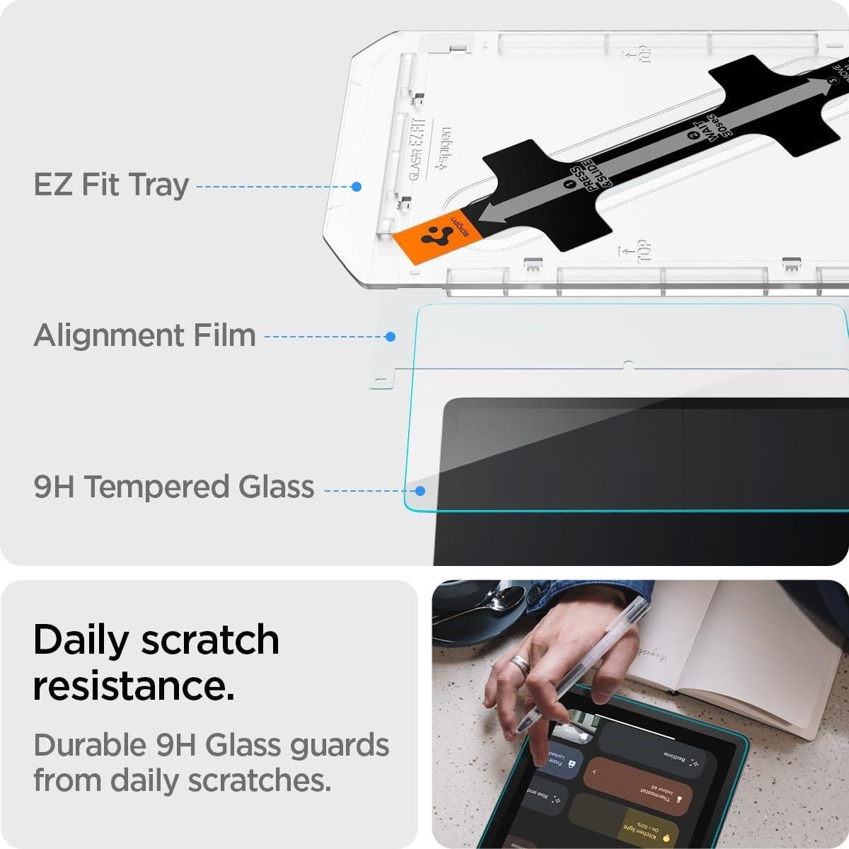 Protector de Pantalla Vidrio Templado Spigen para Pixel Tablet