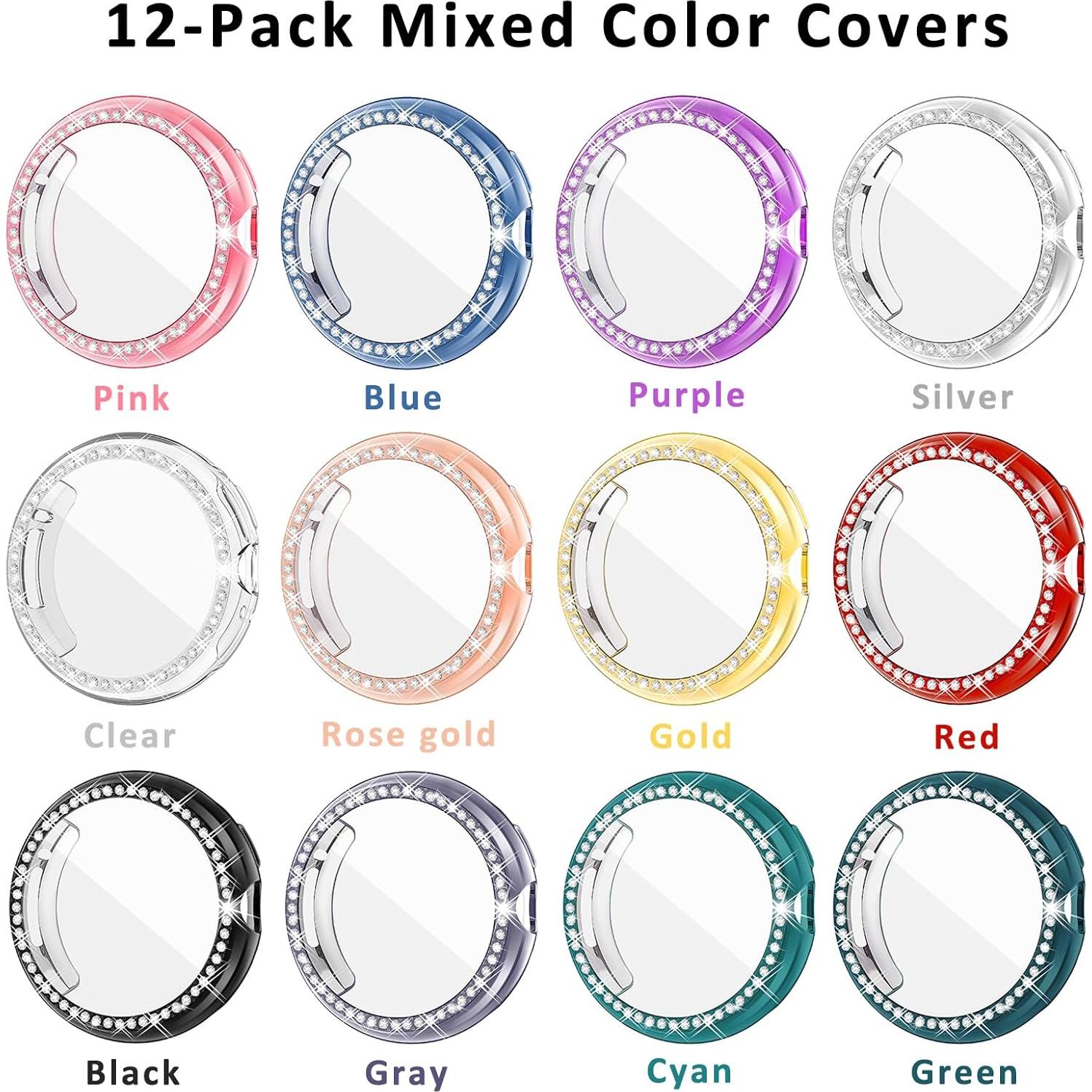 Fundas TPU RICHONE para Google Pixel Watch 41mm 12 Pack