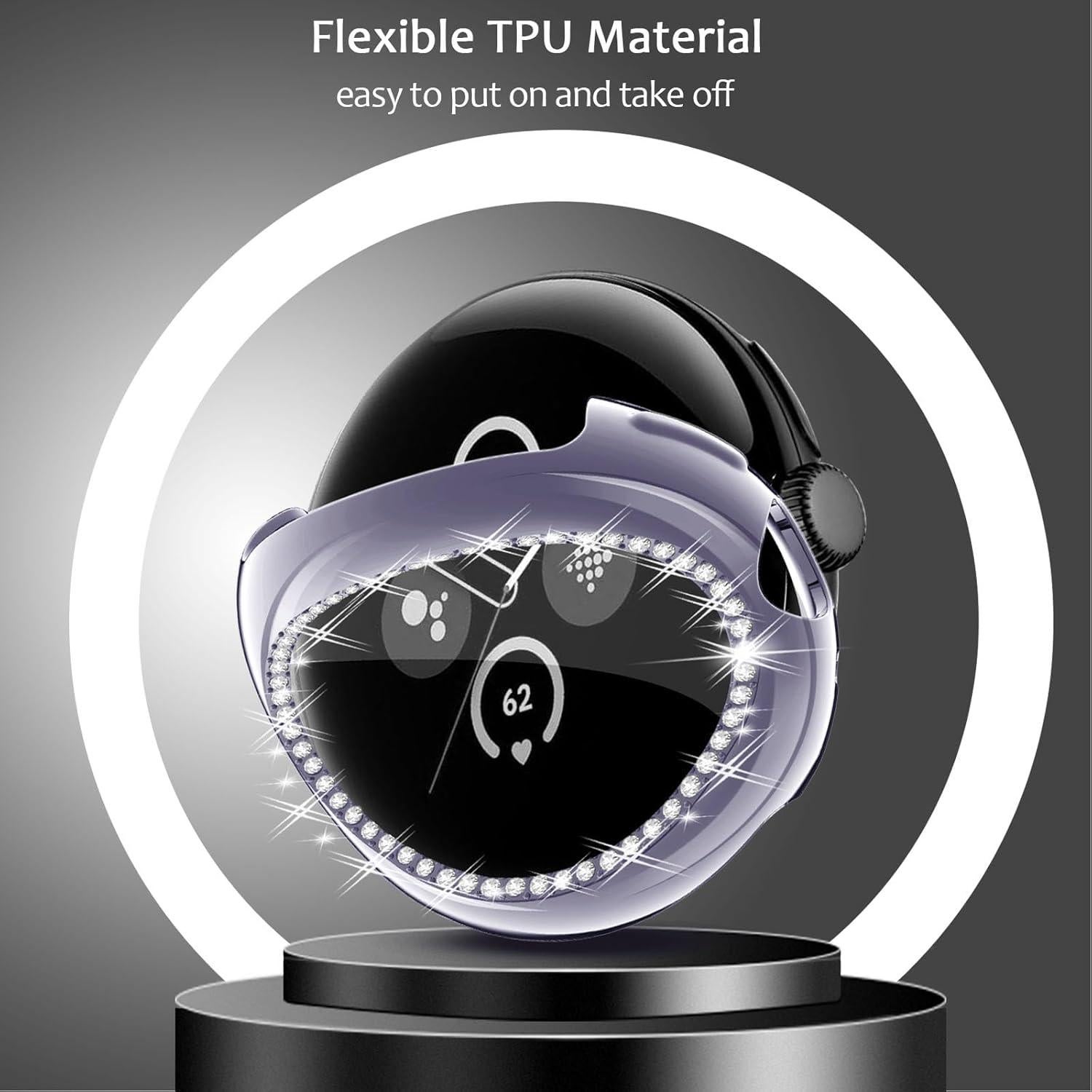 Fundas TPU RICHONE para Google Pixel Watch 41mm 12 Pack