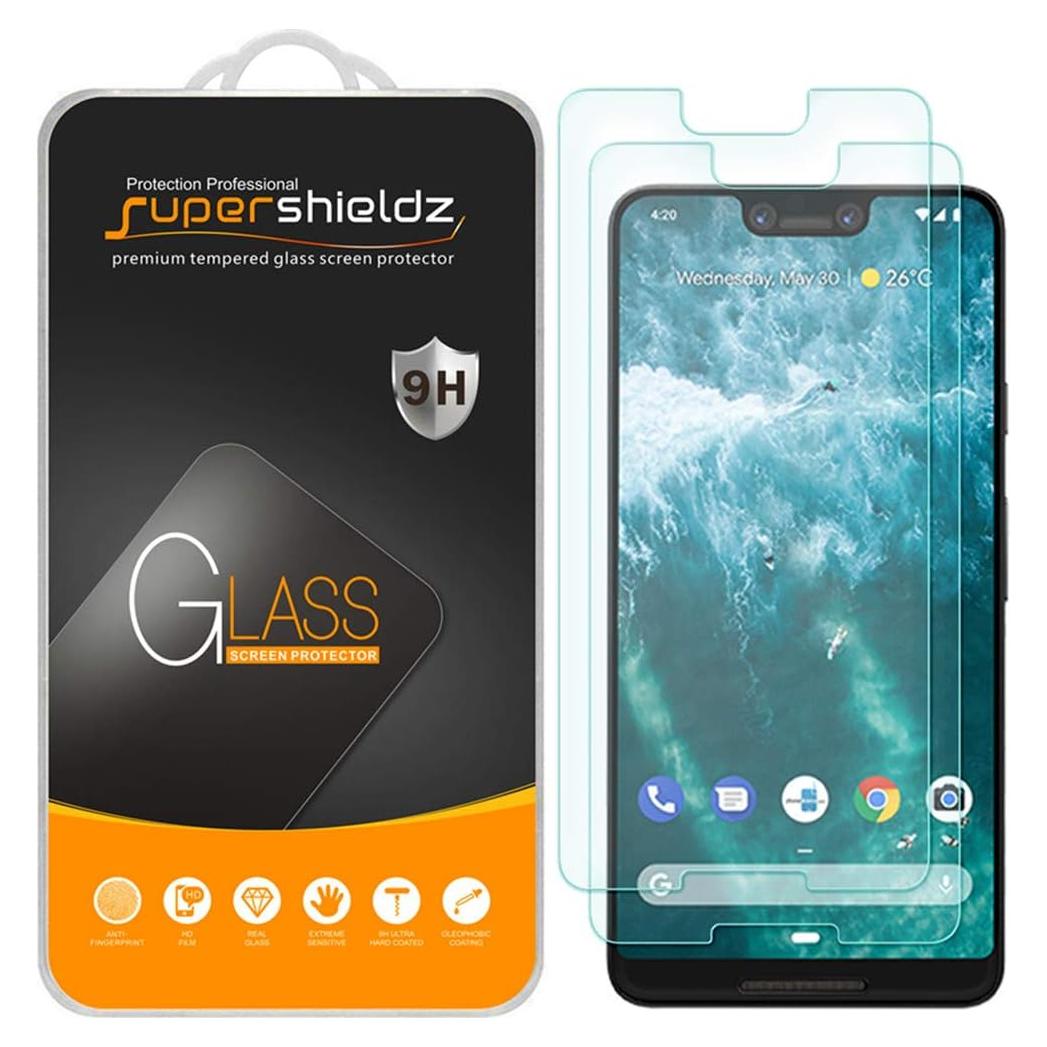 Protector de Pantalla Vidrio Templado Supershieldz para Google Pixel 3 XL - 2 Pack