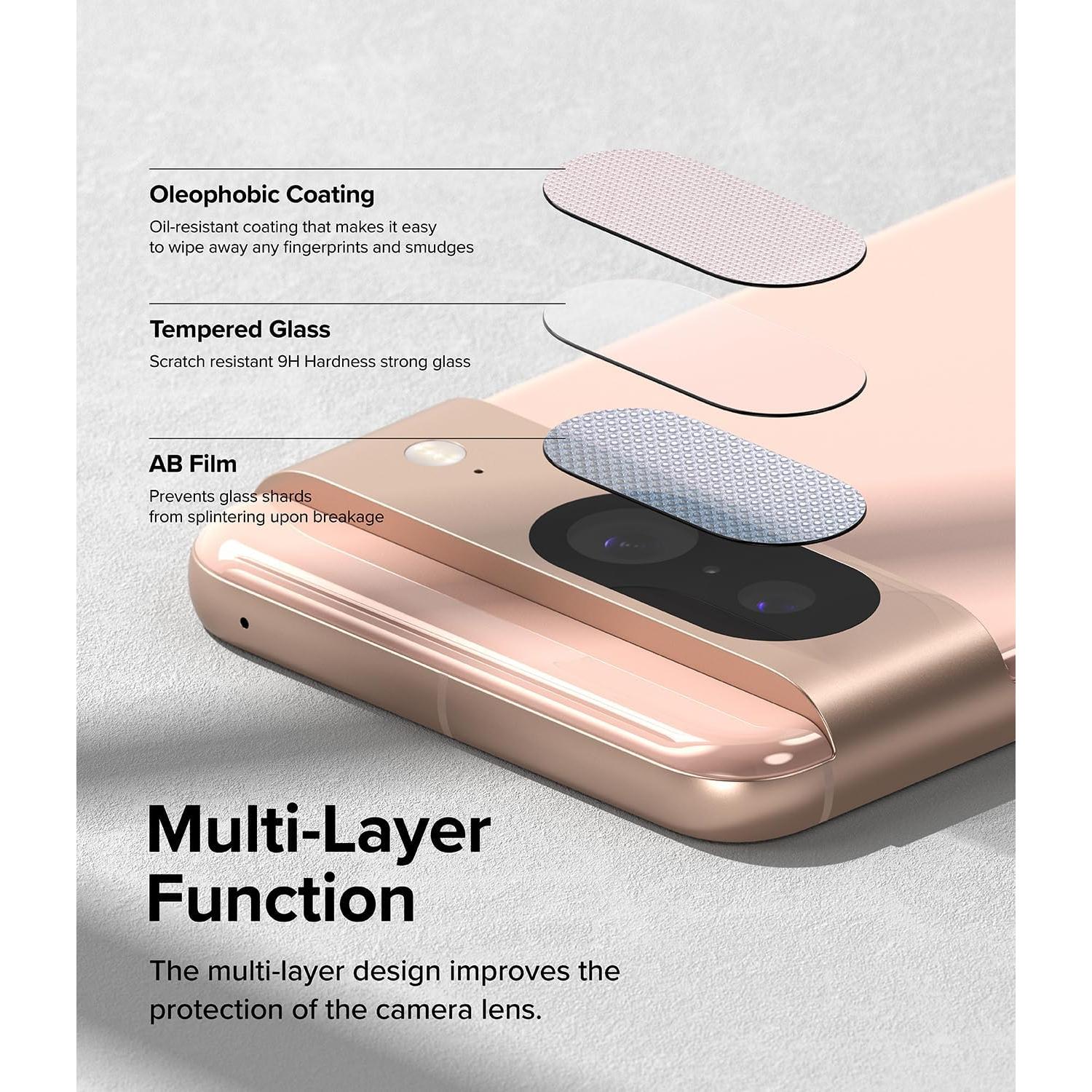 Protector de Lente de Cámara Ringke para Google Pixel 8 - Vidrio Templado