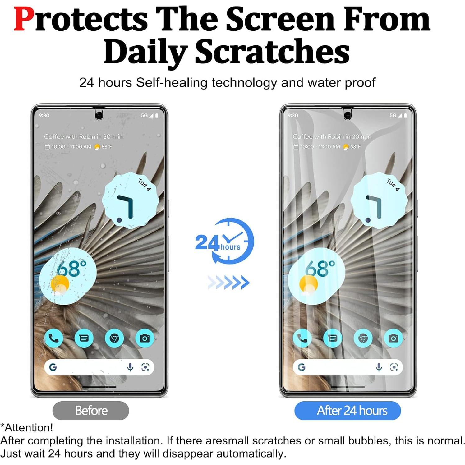 Protector de Pantalla TPU WYQLTD para Google Pixel 7 Pro - 3 Pack