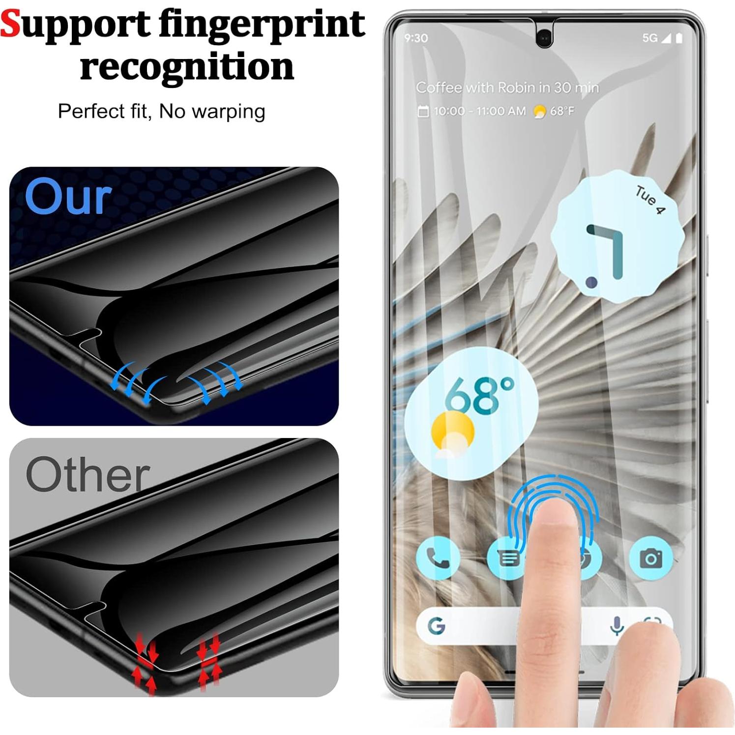 Protector de Pantalla TPU WYQLTD para Google Pixel 7 Pro - 3 Pack