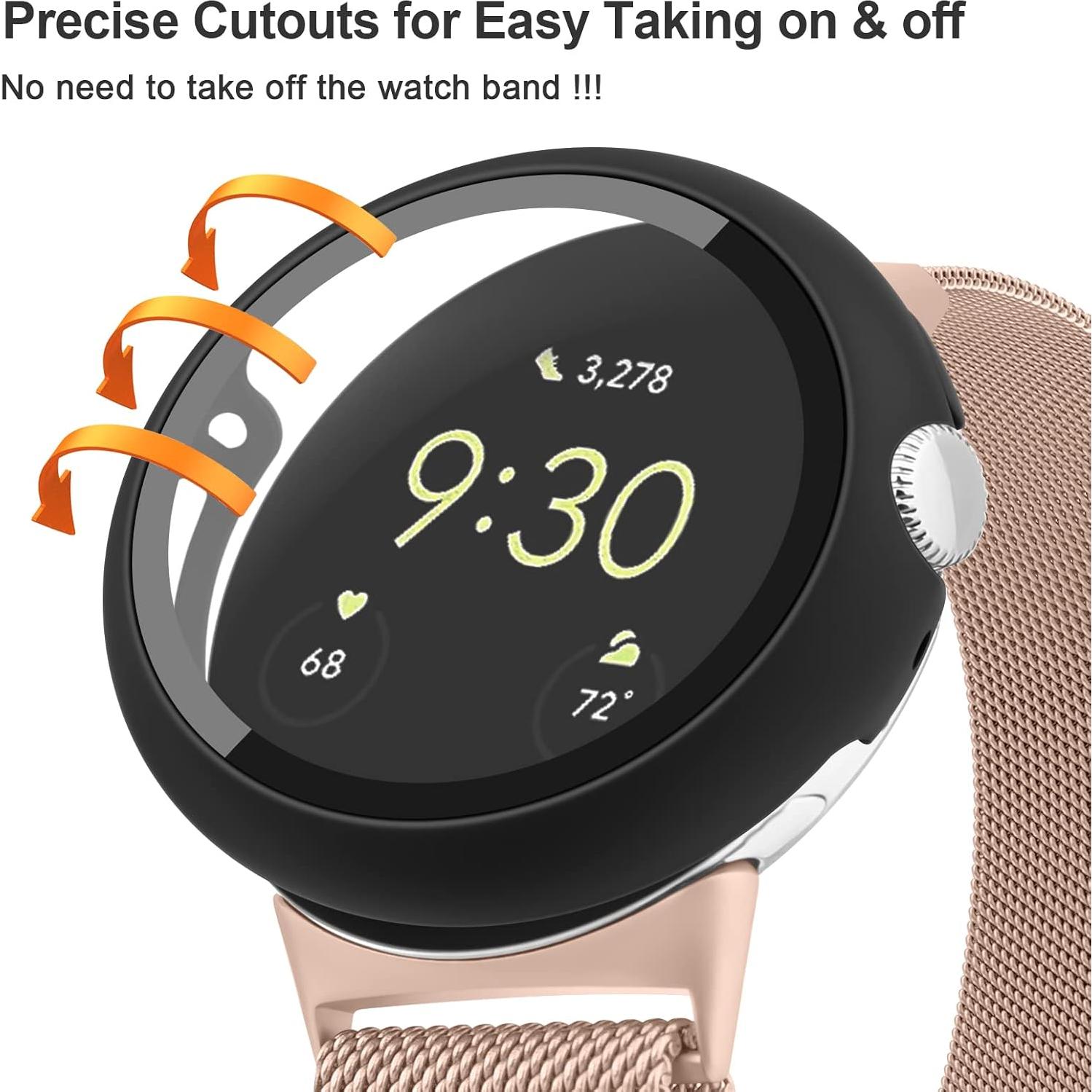 Funda Dura Oumida con Protector de Pantalla para Pixel Watch 2