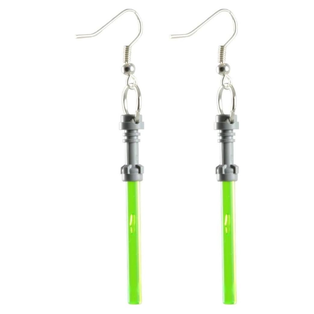 Pendientes Sable de Luz LEGO Star Wars Verde Joyería