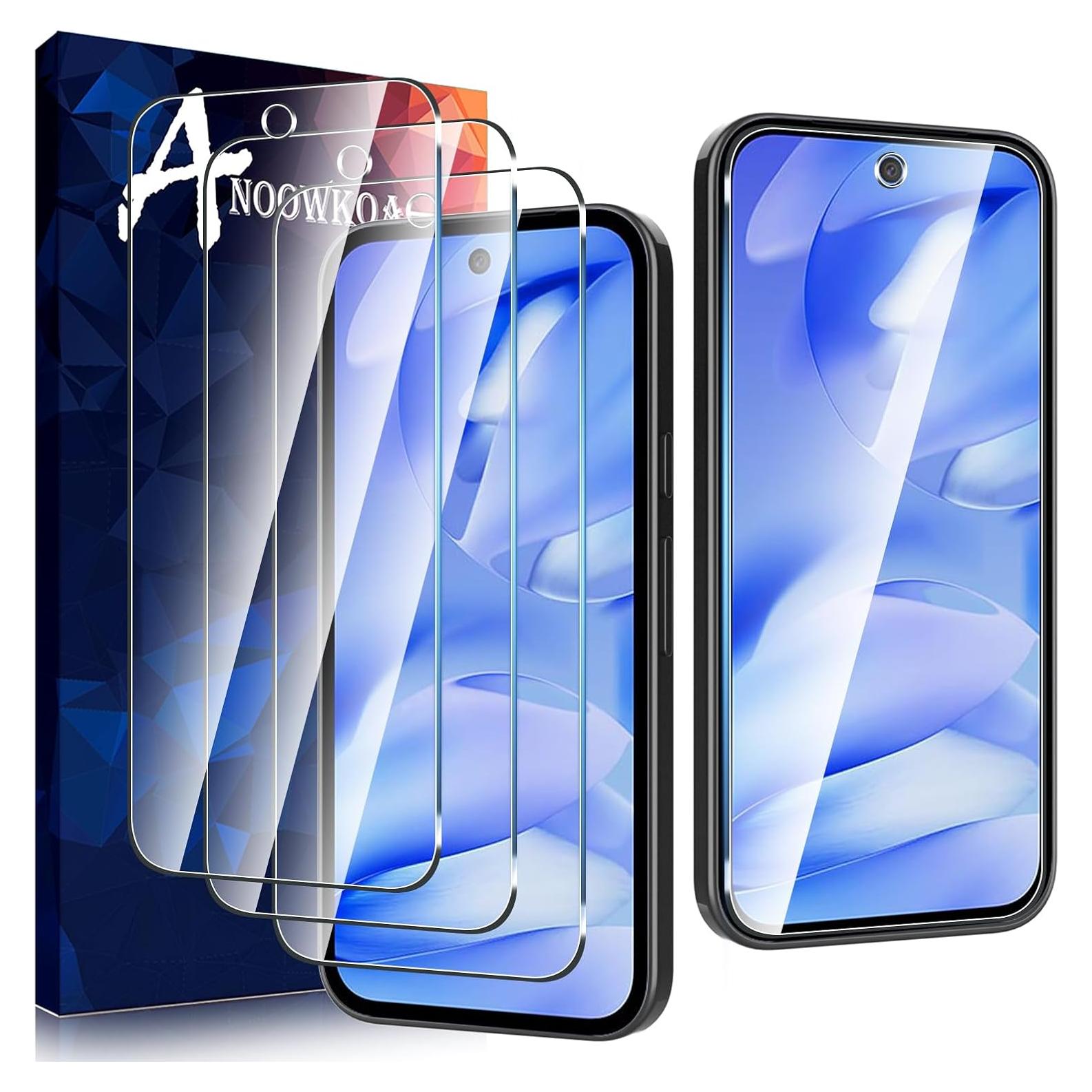 3 Pack Designed for Google Pixel 9a Screen Protector Tempered Glass film.Anti-Breakage.Anti-Scratch No Bubbles 9H Hardness.Easy Installation for Pixel 9a