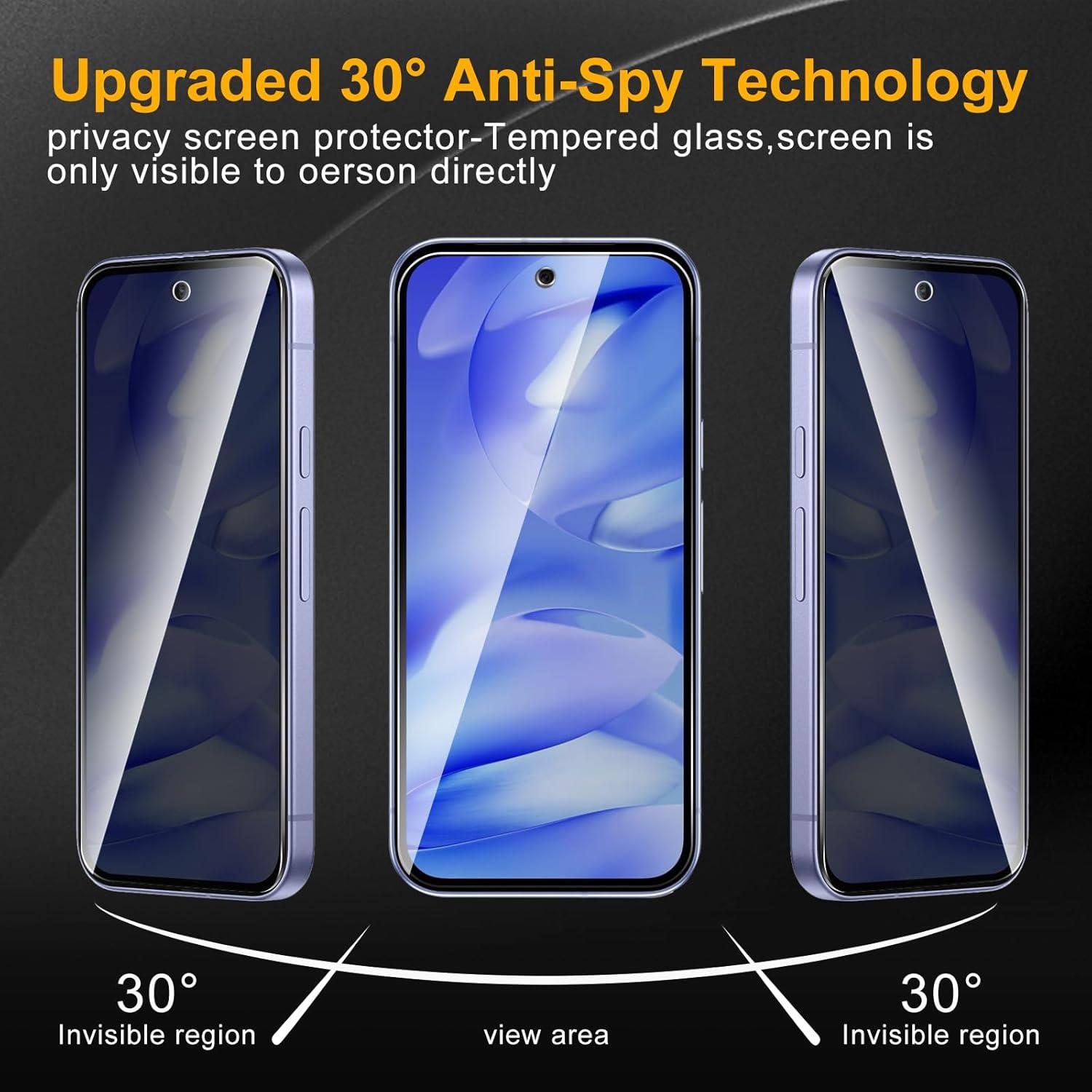 Paquete 3 Protectores Pantalla Privados Nixinioo Google Pixel 9A