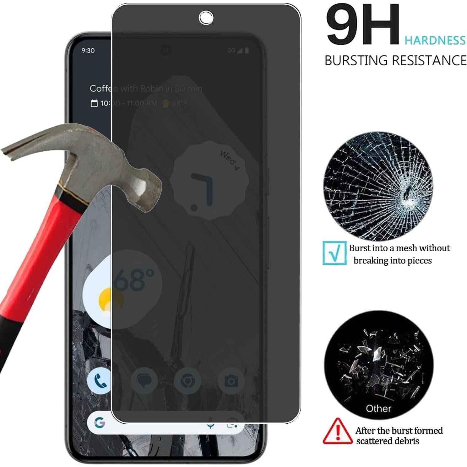 Paquete de 3 Protectores de Pantalla KELOLIN para Google Pixel 8 Pro