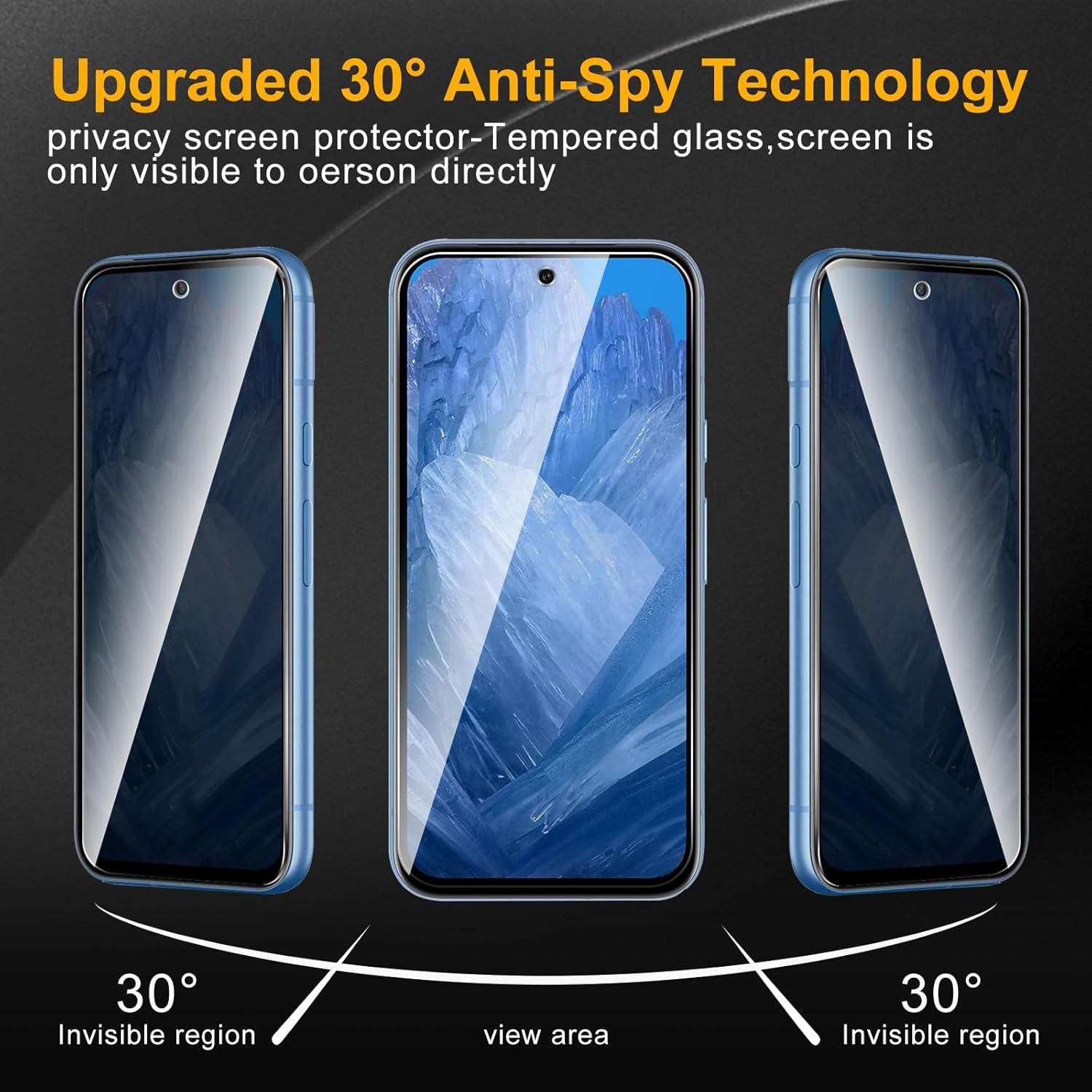 Protector de Pantalla Privado Nixinioo para Google Pixel 8a - 3 Pack