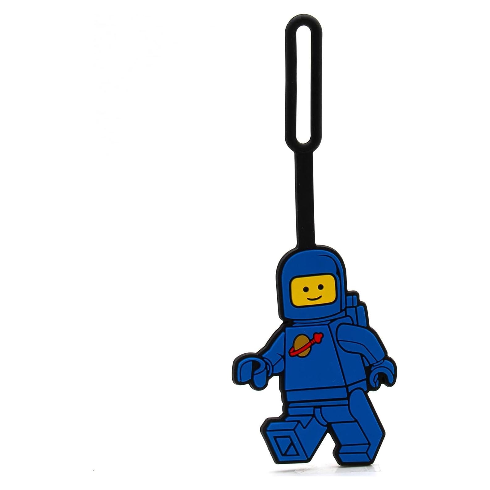 Etiqueta de Maleta Silicona LEGO Spaceman Azul 17.78x6.35cm