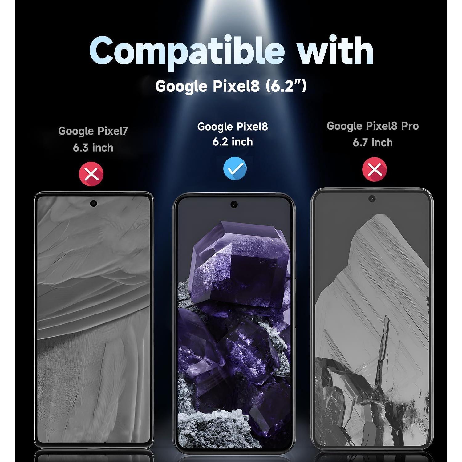 Protector de Pantalla Vidrio Templado MAGIC JOHN para Google Pixel 8