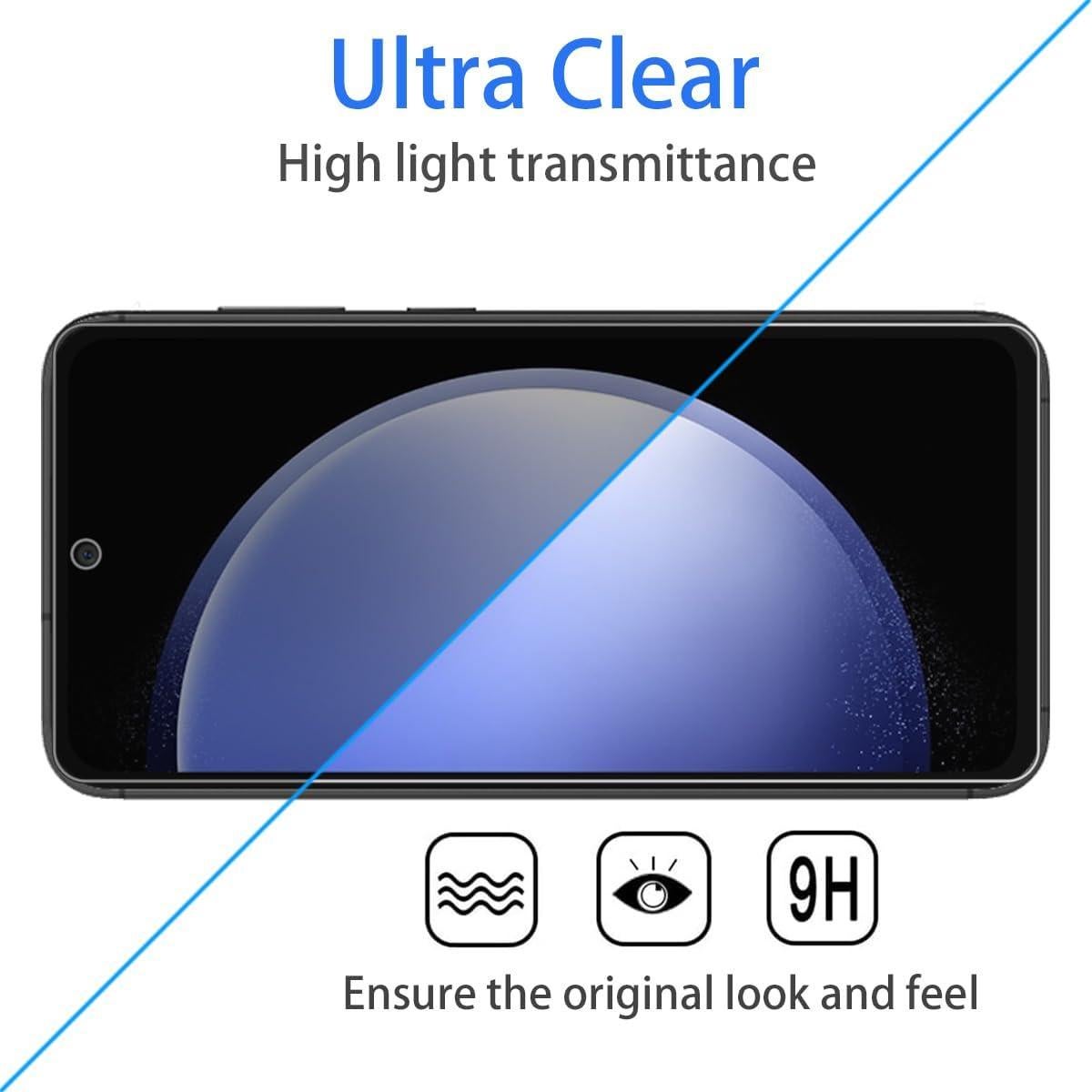 [1 Set] Compatible Google Pixel 9 Pro Fold Privacy Screen Shield - Internal Anti-Spy Film + Outer Privacy Glass + Camera Lens Protector, Case Friendly