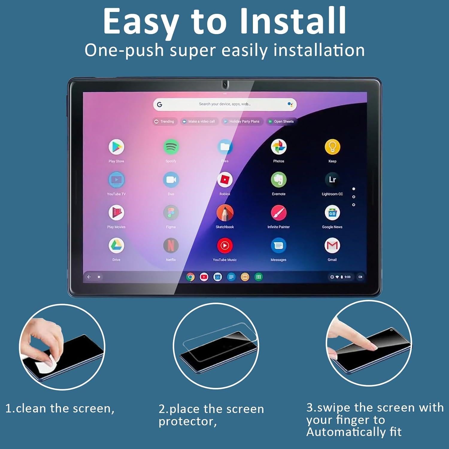 Paquete de 3 Protectores de Pantalla Tarewoeki para Google Pixel Tab 11"