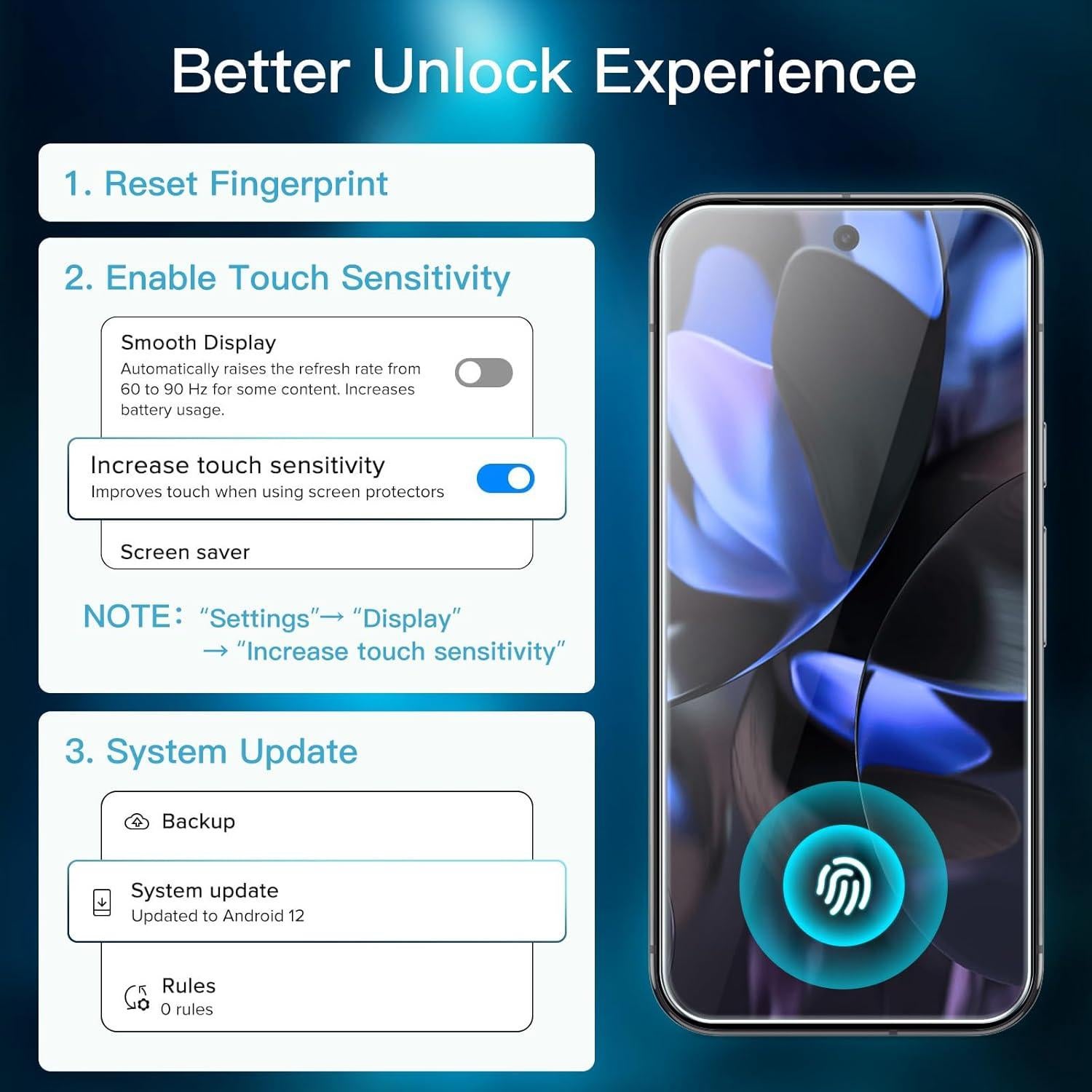 Protector de Pantalla JETech para Google Pixel 9/9 Pro - Vidrio Templado HD, Paquete de 3