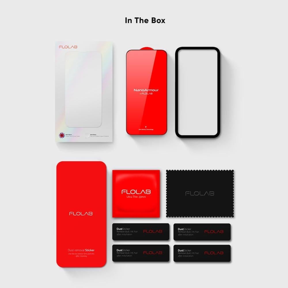 Protector de Pantalla FLOLAB para Google Pixel 8 - 2 Piezas, Vidrio Templado 3D, Ultra Claro, Anti-Rayones