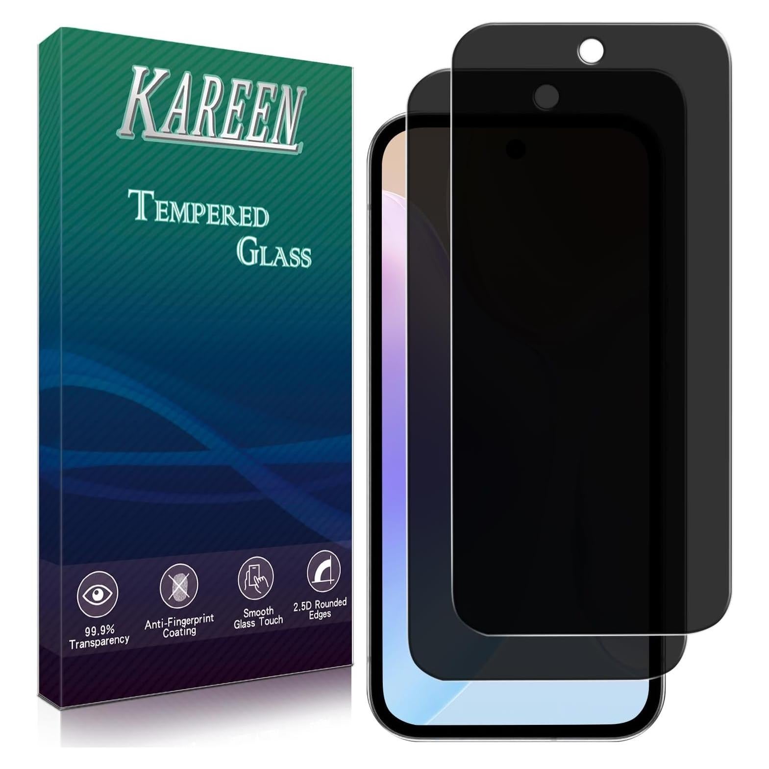 Protector de Pantalla KAREEN para Google Pixel 9a - Vidrio Templado Privado