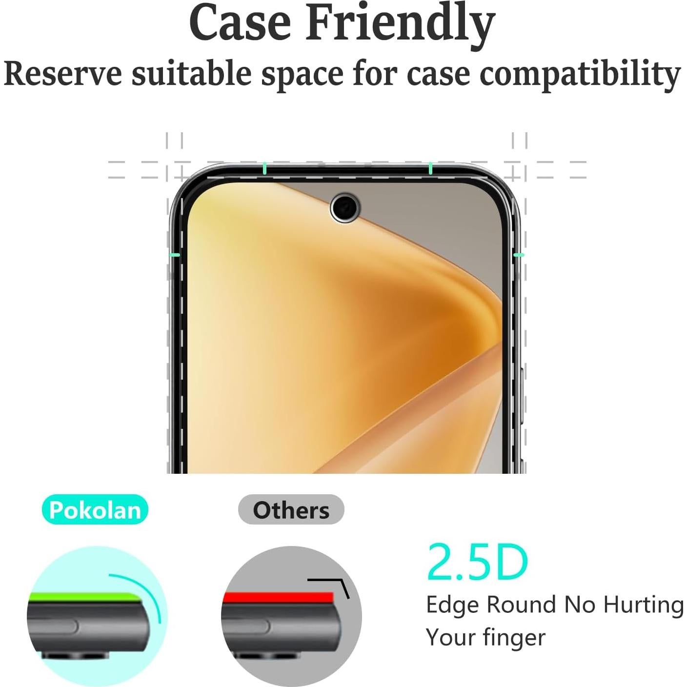 Protector de Pantalla Vidrio Templado Pokolan para Google Pixel 9a