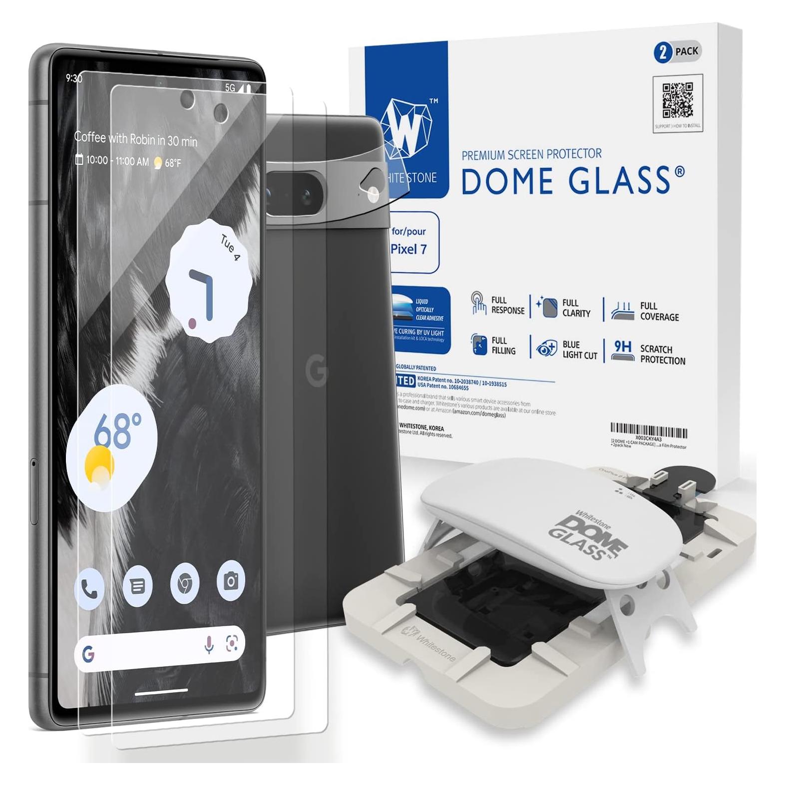 Protector de Pantalla Vidrio Templado Whitestone Dome para Pixel 7 - 2 Paquete