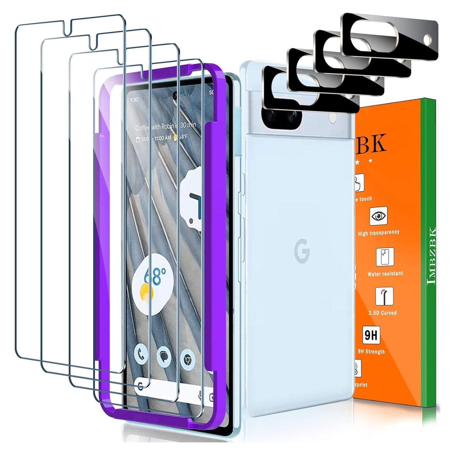 Protector de Pantalla y Lente IMBZBK para Google Pixel 7a - 4+4