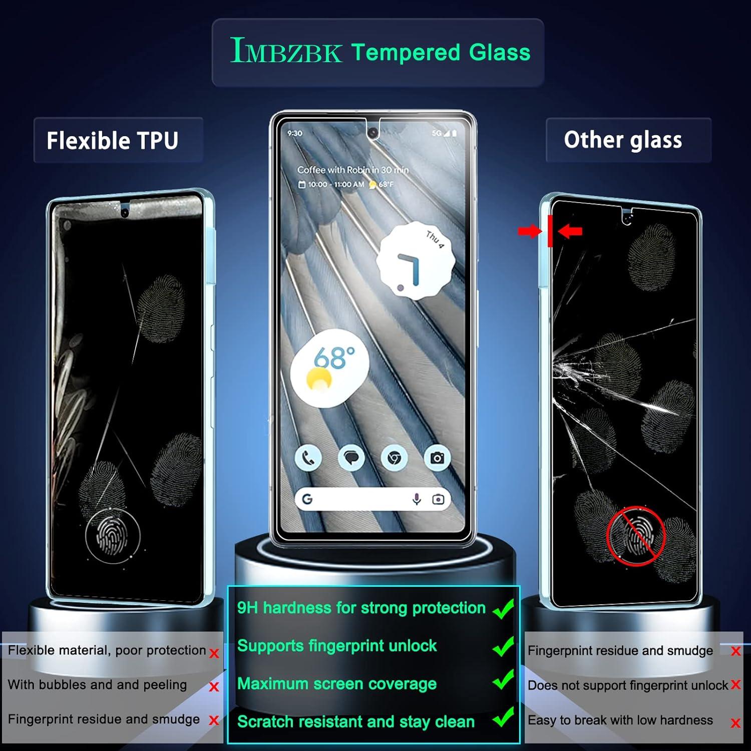 Protector de Pantalla y Lente IMBZBK para Google Pixel 7a - 4+4