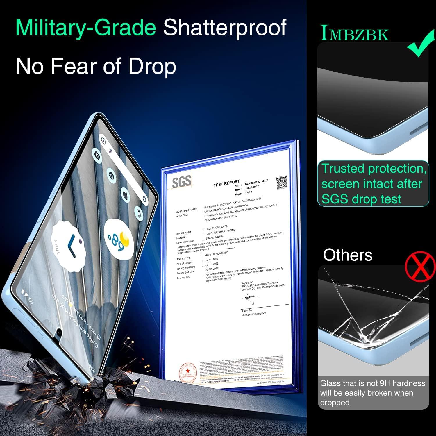 Protector de Pantalla y Lente IMBZBK para Google Pixel 7a - 4+4